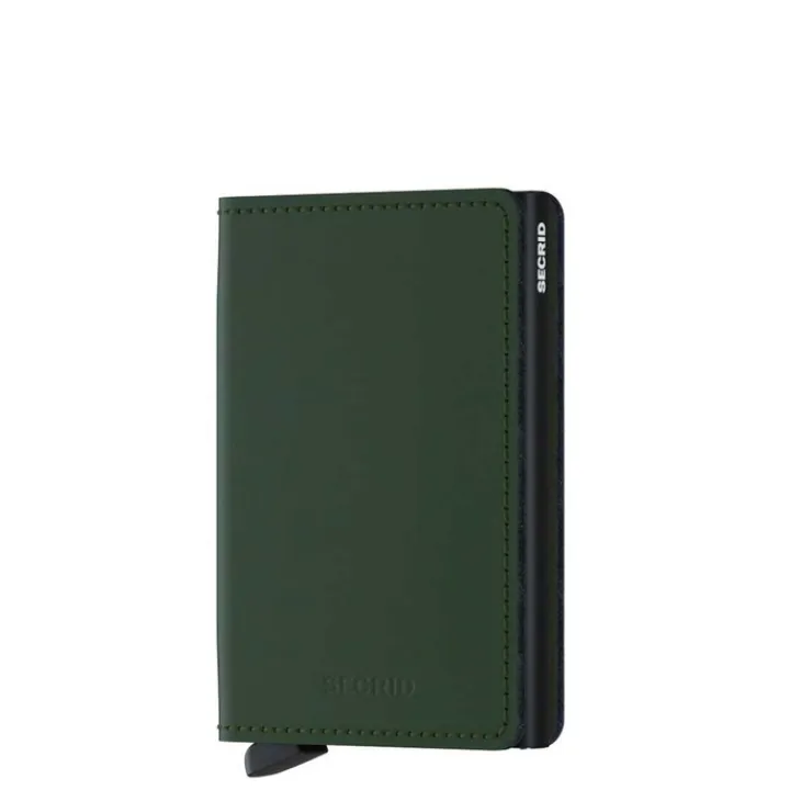 Pasjeshouders|Creditcardhouders>Secrid Slimwallet Portemonnee Matte green & black