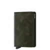 Rfid Portemonnees|Kleine Portemonnees>Secrid Slimwallet Portemonnee Vintage olive black