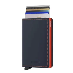 Pasjeshouders|Creditcardhouders>Secrid Slimwallet Portemonnee Matte night blue & orange