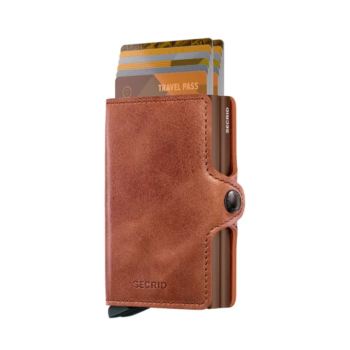 Pasjeshouders|Creditcardhouders>Secrid Twinwallet Vintage cognac-brown