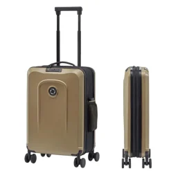 Klm Trolleys|Handbagage Trolleys>Senz Foldaway Carry On Trolley 55 champagne brown