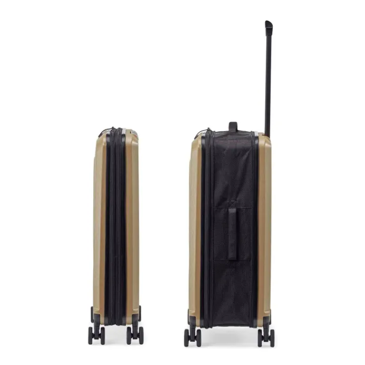Harde Koffers|Reiskoffers>Senz Foldaway Check-In Trolley Medium champagne brown