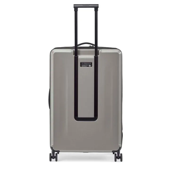 Harde Koffers|Reiskoffers>Senz Foldaway Check-In Trolley Large silk grey