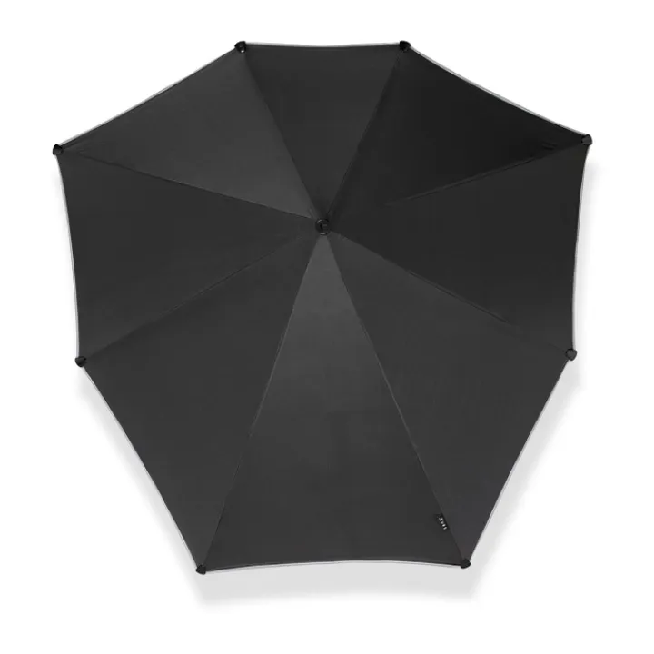 Paraplu'S>Senz Large Stick Stormparaplu black reflective