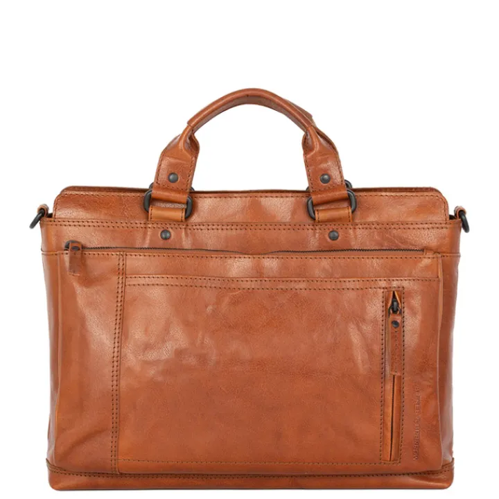 14 Inch Laptoptassen|Laptop Schoudertassen>Spikes & Sparrow Bennie Business Bag brandy