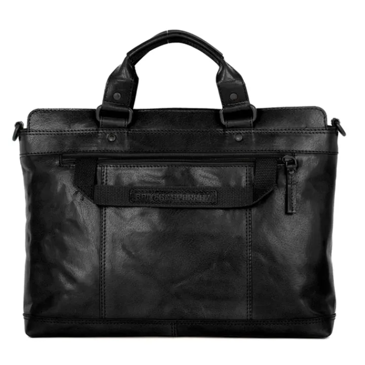 14 Inch Laptoptassen|Laptop Schoudertassen>Spikes & Sparrow Bennie Business Bag black