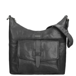 Schoudertassen|Damestassen>Spikes & Sparrow Bronco Dames Casual Schoudertas black