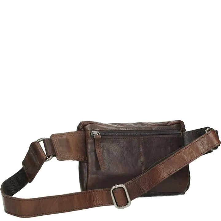 Heuptassen>Spikes & Sparrow Bronco Heuptas dark brown