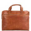 Herentassen|Laptop Schoudertassen>Spikes & Sparrow Colorado Businessbag 16.4" brandy
