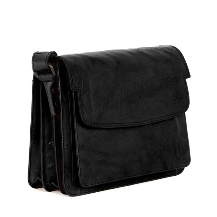 Schoudertassen|Crossbody>Spikes & Sparrow Frédérique Flapbag black