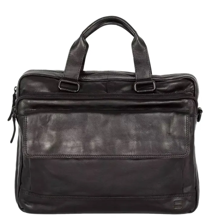 Herentassen|15.6 Inch Laptoptassen>Spikes & Sparrow Kevin Business Laptopbag 15.6" black