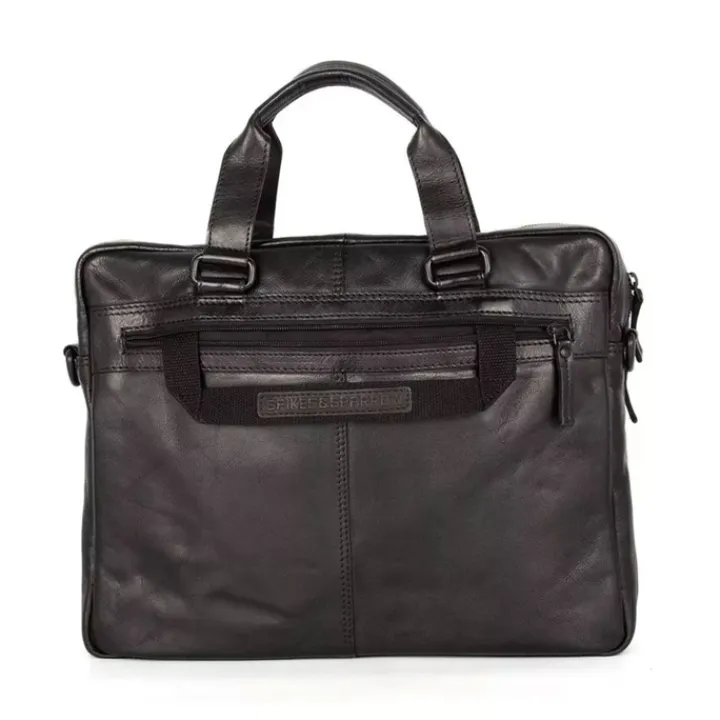 Herentassen|15.6 Inch Laptoptassen>Spikes & Sparrow Kevin Business Laptopbag 15.6" black