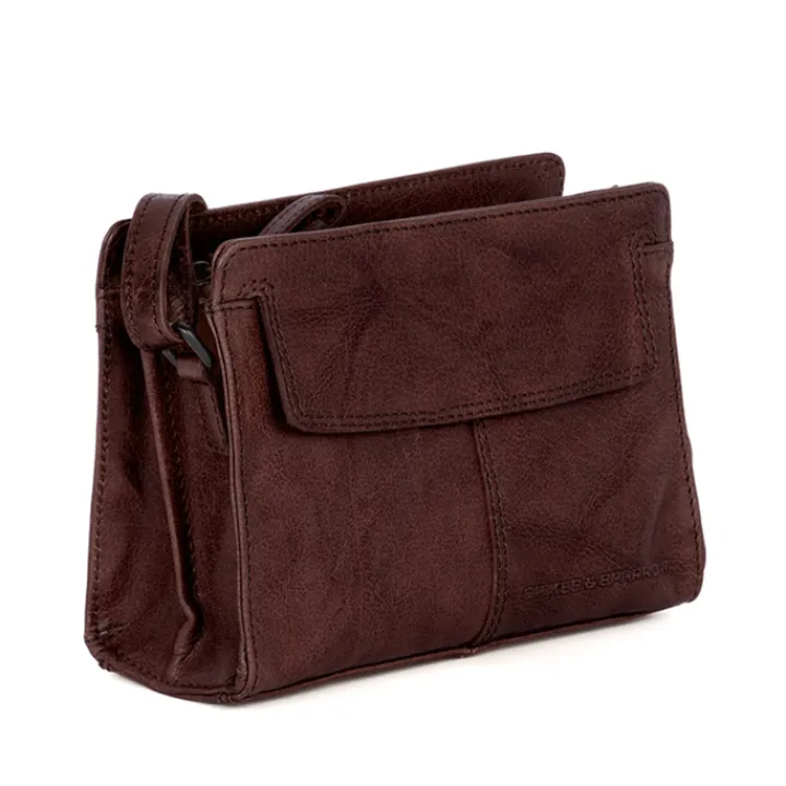 Schoudertassen|Crossbody>Spikes & Sparrow Leyla Crossbody d brown