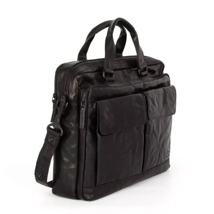 Herentassen|17 Inch Laptoptassen>Spikes & Sparrow Robert Businessbag 17" black