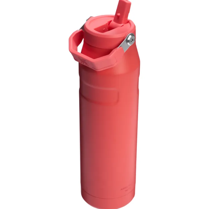 Waterflessen|Thermosflessen>Stanley The Iceflow Bottle Flip Straw 2.0 1.06L hot coral