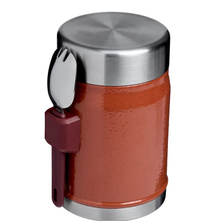 Thermosflessen>Stanley The Legendary Food Jar + Spork 0.4L hammertone clay