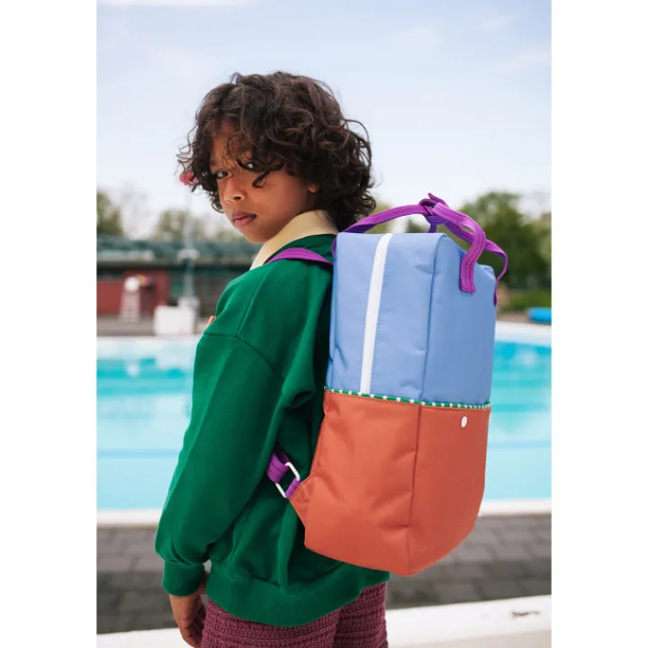 Peuter Rugzakken|Kinderrugzakken>Sticky Lemon Better Together Colourblocking Backpack Large badminton blue leather ball