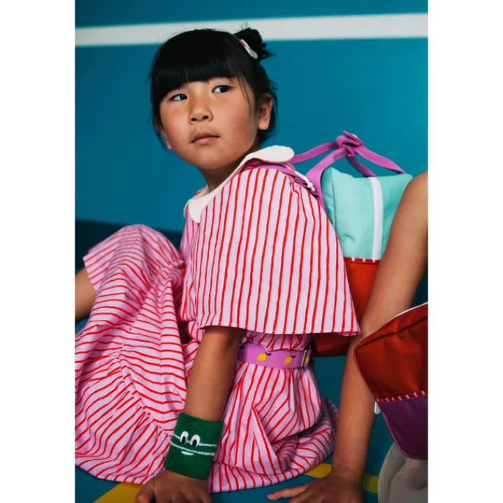 Peuter Rugzakken|Meisjesrugzakken>Sticky Lemon Better Together Colourblocking Backpack Small towel green gravel orange