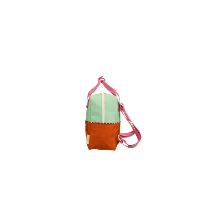 Peuter Rugzakken|Meisjesrugzakken>Sticky Lemon Better Together Colourblocking Backpack Small towel green gravel orange