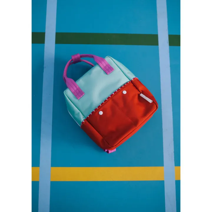Peuter Rugzakken|Meisjesrugzakken>Sticky Lemon Better Together Colourblocking Backpack Small towel green gravel orange