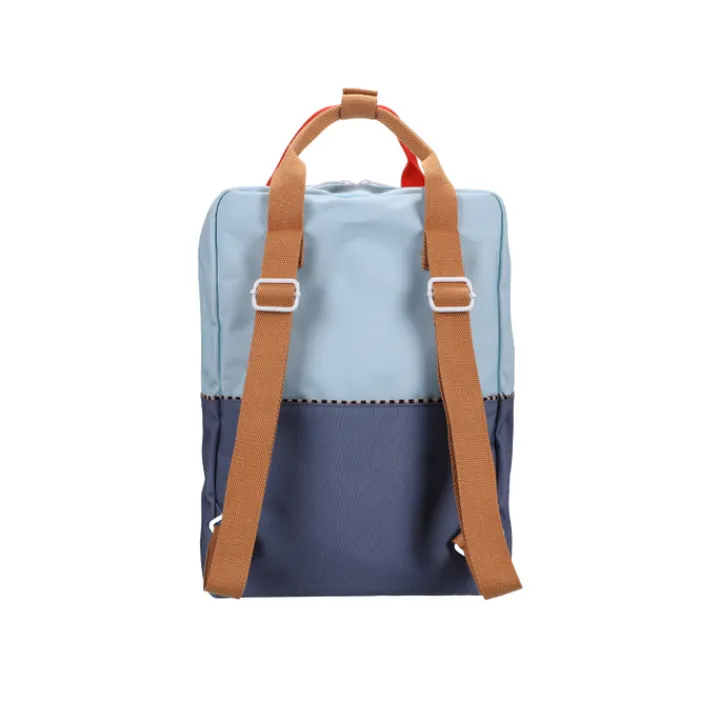 Kleine Rugzakken|Schoolrugzak>Sticky Lemon Large Backpack Colourblocking Wonders zissou blue-blue whale