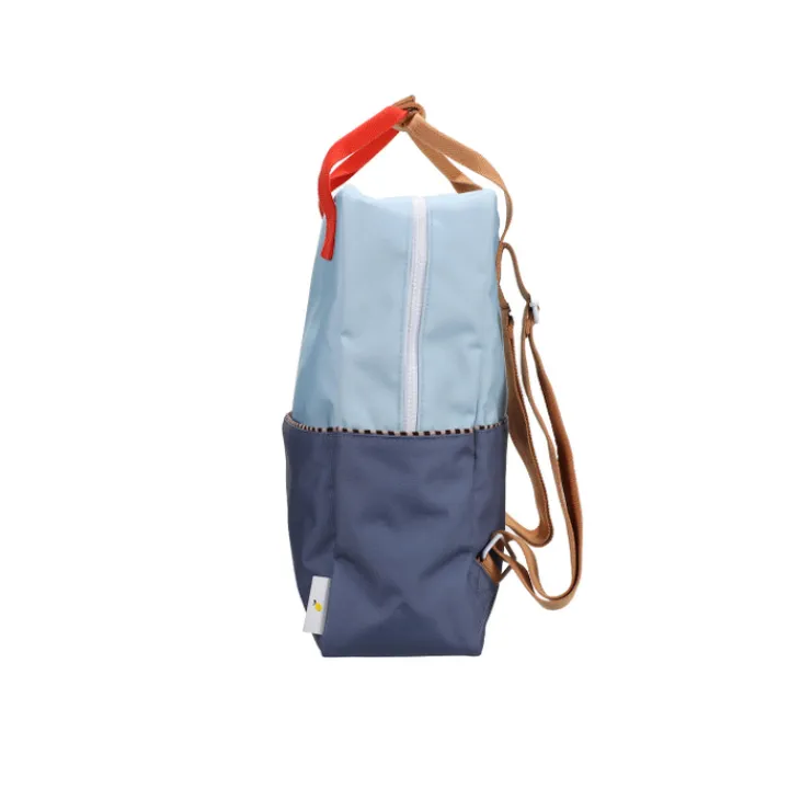Kleine Rugzakken|Schoolrugzak>Sticky Lemon Large Backpack Colourblocking Wonders zissou blue-blue whale