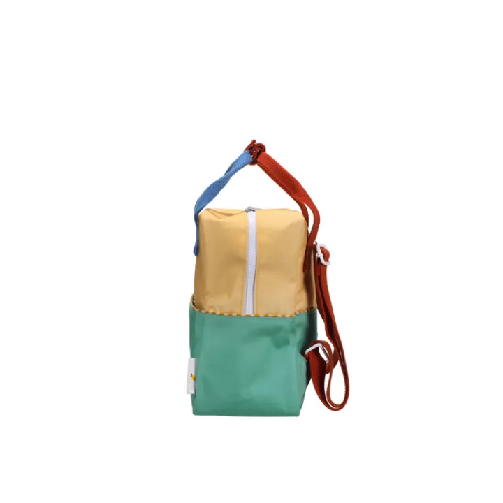 Mini Rugzakken|Kleine Rugzakken>Sticky Lemon Small Backpack Colourblocking Wonders sandy yellow-aquatic green