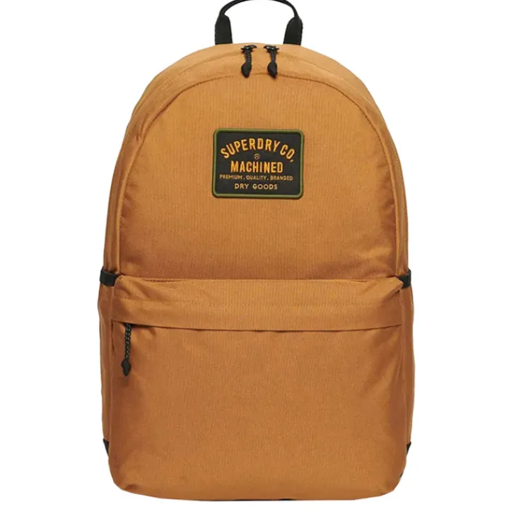 Heren Rugzakken|Schoolrugzak>Superdry Montana Patched Backpack tabacco brown