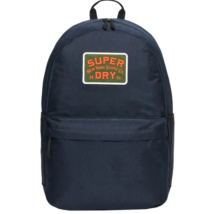 Heren Rugzakken|Schoolrugzak>Superdry Montana Patched Backpack navy