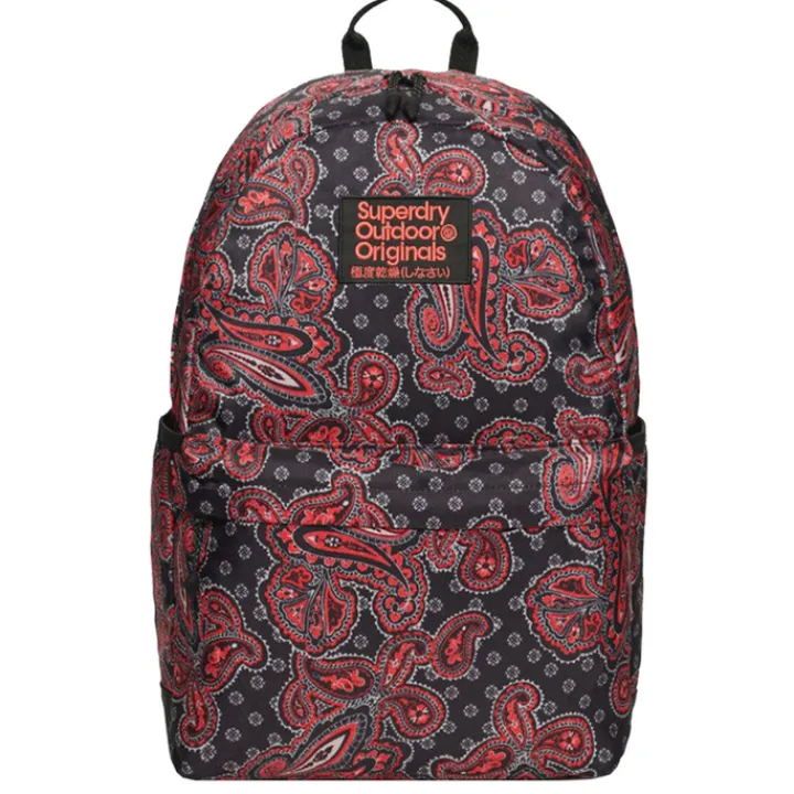 Heren Rugzakken|Schoolrugzak>Superdry Printed Montana Backpack vintage paisley black