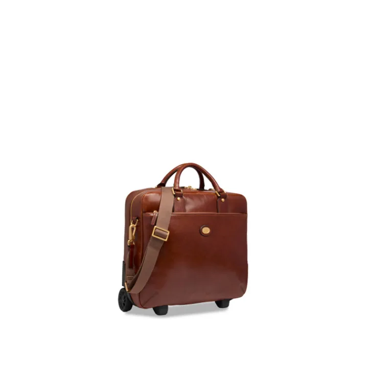 Handbagage Trolleys|Laptop Trolleys>The Bridge Stovia Pilot Trolley brown