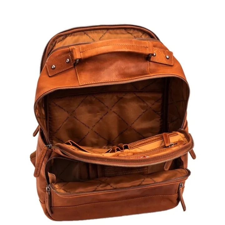 Kleine Rugzakken|14 Inch Laptoptassen>The Chesterfield Brand Austin Backpack cognac