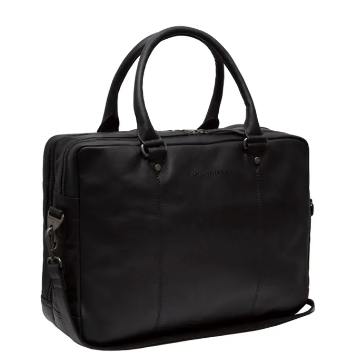 Herentassen|15 Inch Laptoptassen>The Chesterfield Brand Boston Laptoptas zwart
