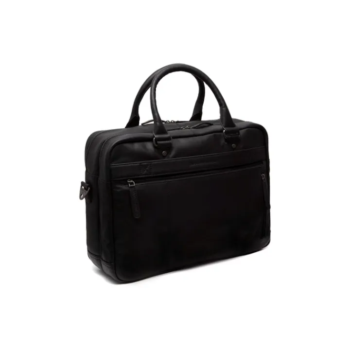 Herentassen|15 Inch Laptoptassen>The Chesterfield Brand Boston Laptoptas zwart
