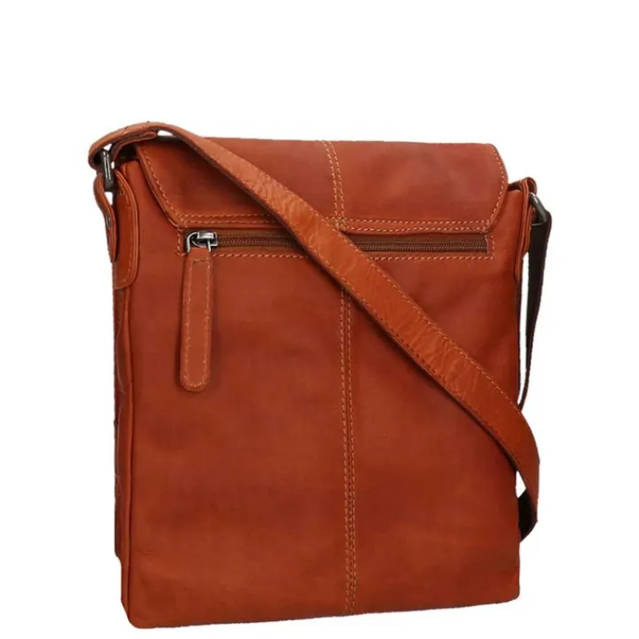 Schoudertassen|Crossbody>The Chesterfield Brand Bodin Shoulderbag cognac