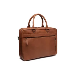 Herentassen|15 Inch Laptoptassen>The Chesterfield Brand Boston Laptoptas cognac