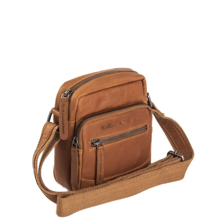 Schoudertassen|Crossbody>The Chesterfield Brand Bremen Schoudertas cognac