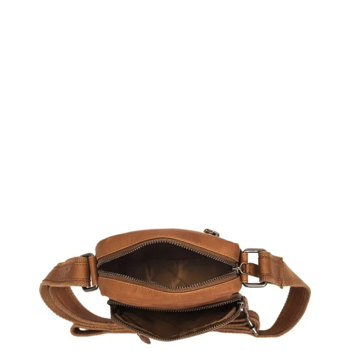 Schoudertassen|Crossbody>The Chesterfield Brand Bremen Schoudertas cognac
