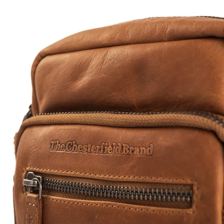Schoudertassen|Crossbody>The Chesterfield Brand Bremen Schoudertas cognac