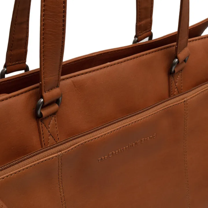 Shoppers|Schoudertassen>The Chesterfield Brand Fidenza Shopper cognac