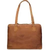 Schoudertassen|Damestassen>The Chesterfield Brand Flint Shoulderbag Large cognac