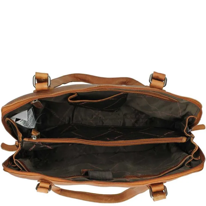 Schoudertassen|Damestassen>The Chesterfield Brand Flint Shoulderbag Large cognac