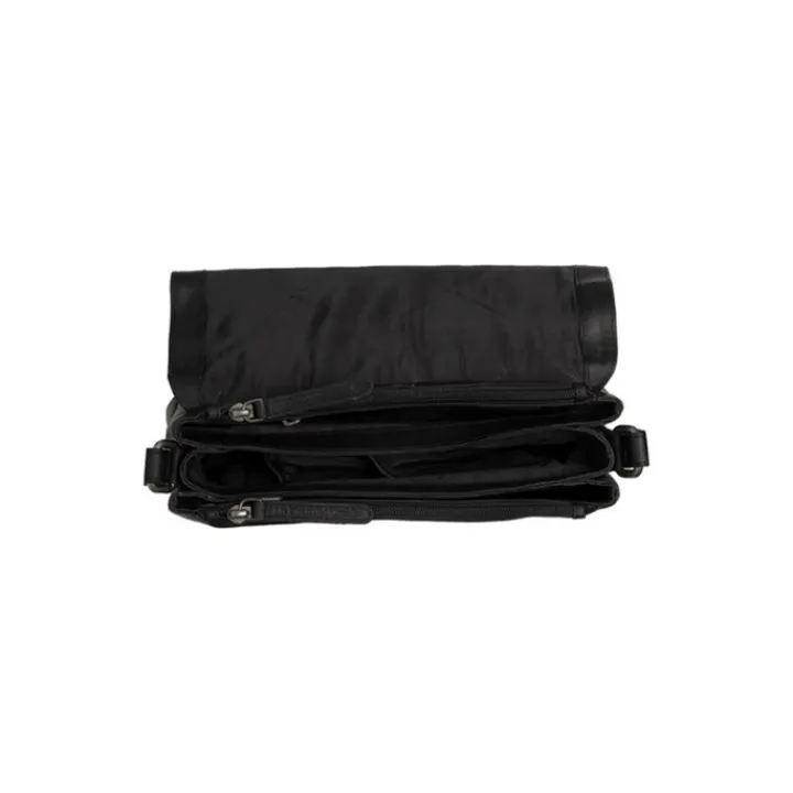 Schoudertassen|Crossbody>The Chesterfield Brand Laverton Flapoverbag medium black