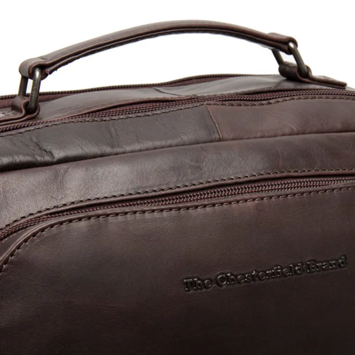 Kleine Rugzakken|Heren Rugzakken>The Chesterfield Brand Lennox Backpack brown