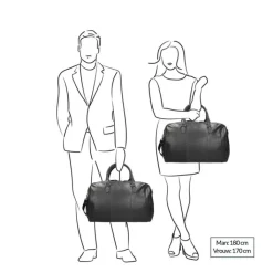 Kleine Reistassen|Handbagage Reistassen>The Chesterfield Brand Liam Travelbag black