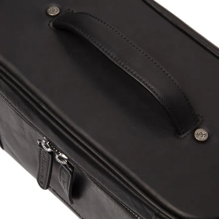 Toilettassen>The Chesterfield Brand Limone Toilettas zwart