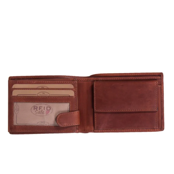 Rfid Portemonnees|Leren Portemonnees>The Chesterfield Brand Marvin Billfold cognac