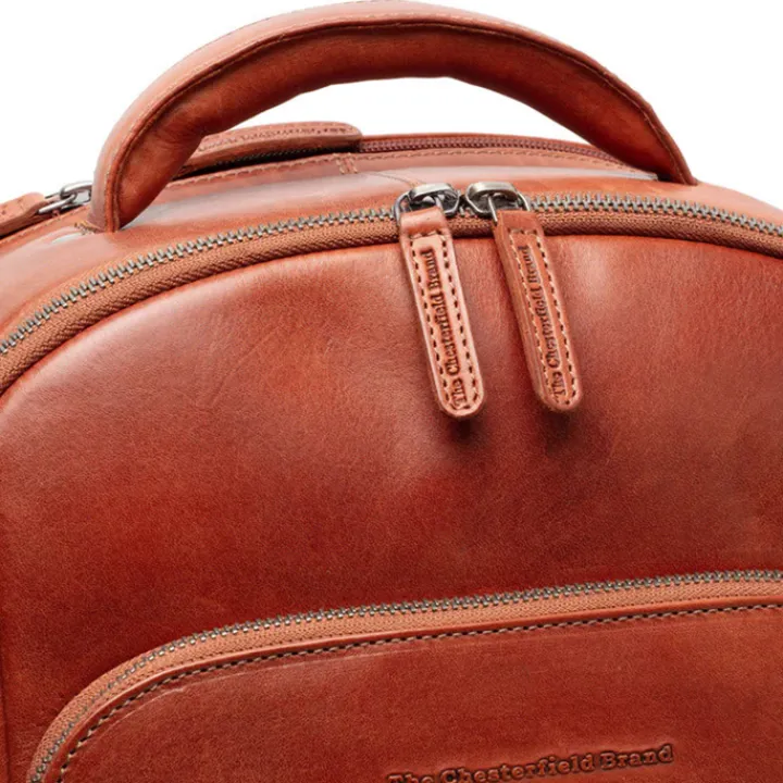 Kleine Rugzakken|15 Inch Laptoptassen>The Chesterfield Brand Maggiore Backpack cognac