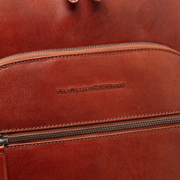 Kleine Rugzakken|15 Inch Laptoptassen>The Chesterfield Brand Maggiore Backpack cognac