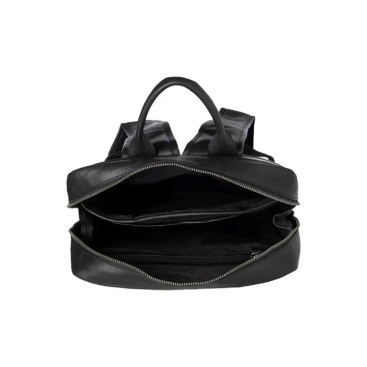 15 Inch Laptoptassen|Leren Laptoptassen>The Chesterfield Brand Nicola Backpack black